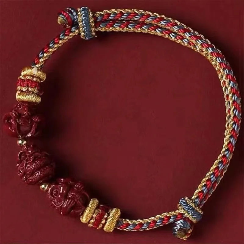Chinese Zodiac Cinnabar Bracelet