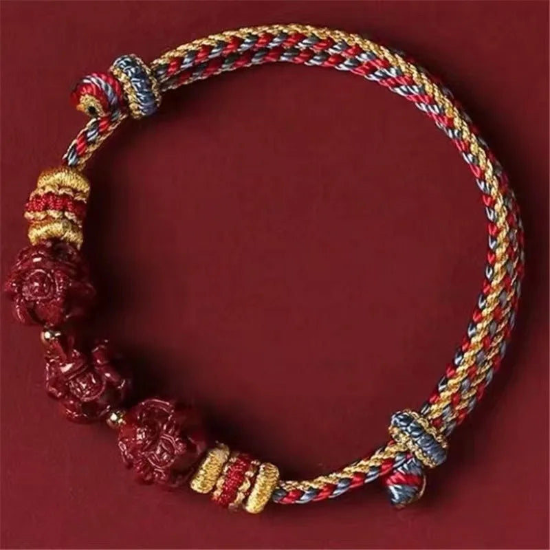 Chinese Zodiac Cinnabar Bracelet