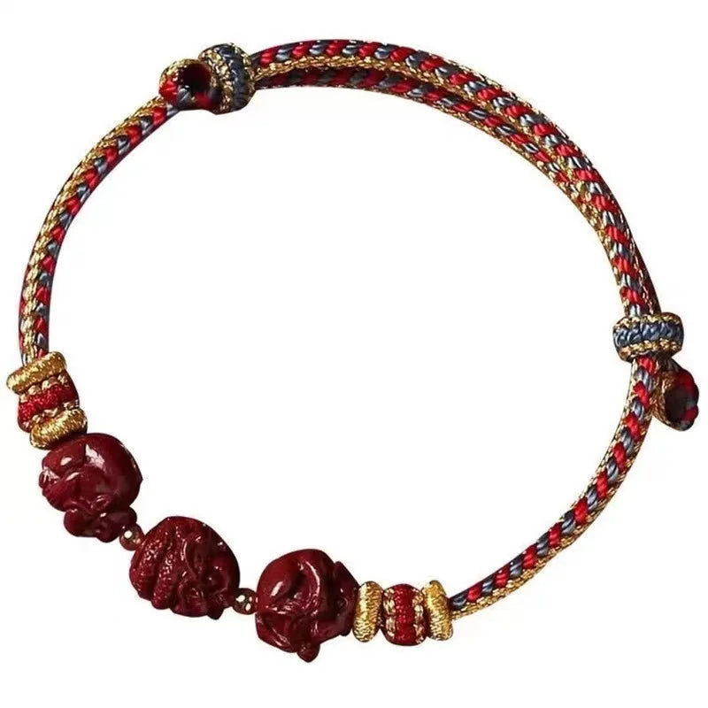 Chinese Zodiac Cinnabar Bracelet